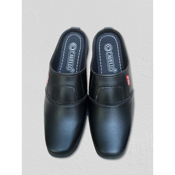 Sepatu Pantofel Pria Cavello SlipOn Sepatu Kulit Hitam Sepatu Loafer