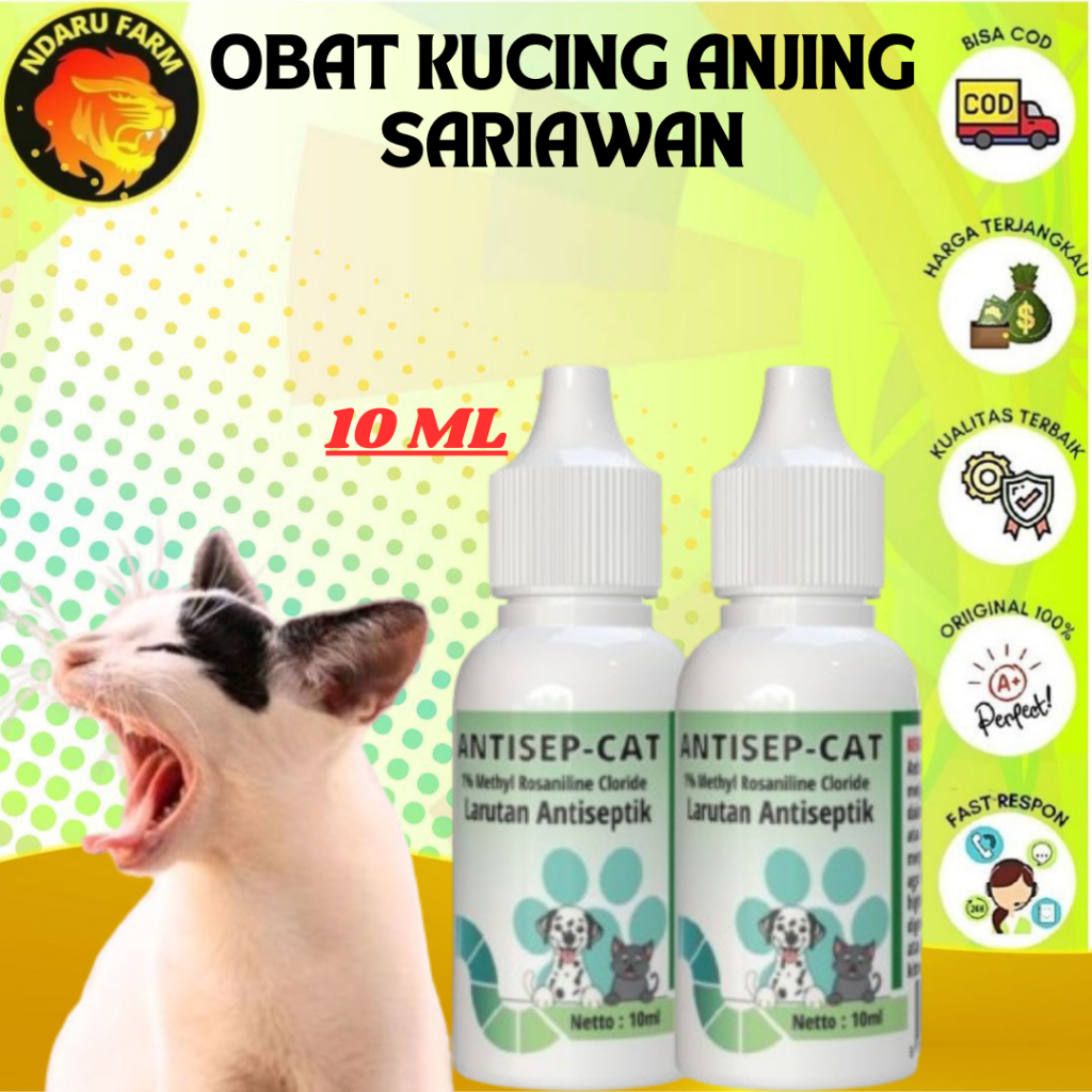Obat Kucing Anjing Sariawan Bau Luka Mulut Terbukti Ampuh NDARUFARM