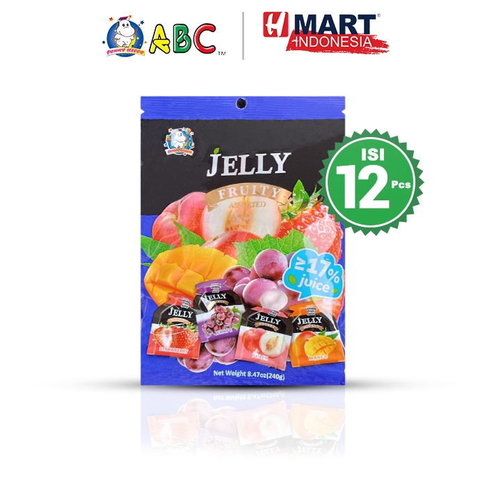 

ABC Jelly Pocket Fruity Assorted - Jeli Buah Aneka Rasa 240g Isi 12pcs