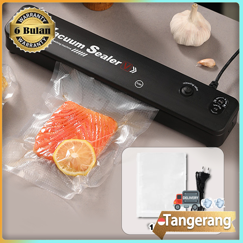 Vacum Sealer Makanan / Alat Vakum Makanan / Mesin Vakum Sealer Otomatis Basah Dan Kering Gratis 10pc