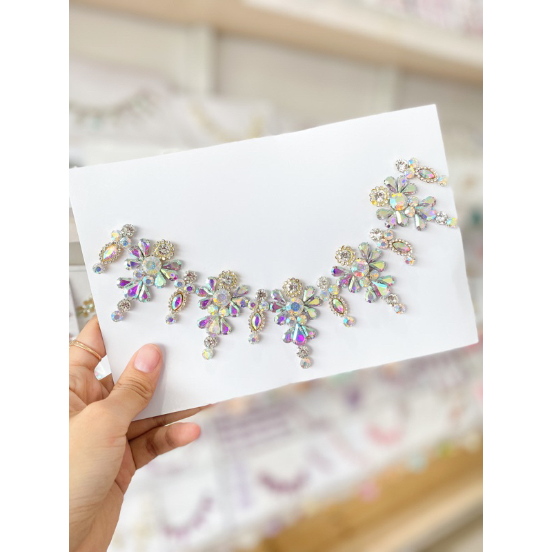 Diamond Payet Rangkai Leher / Kalung Pelangi