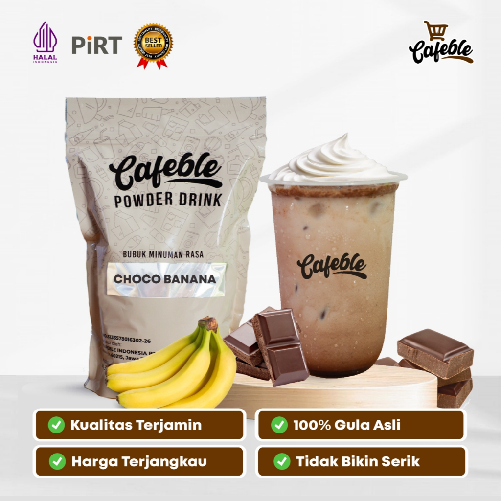 

Cafeble Bubuk Minuman Premium Rasa Choco Banana Kemasan 1 kg