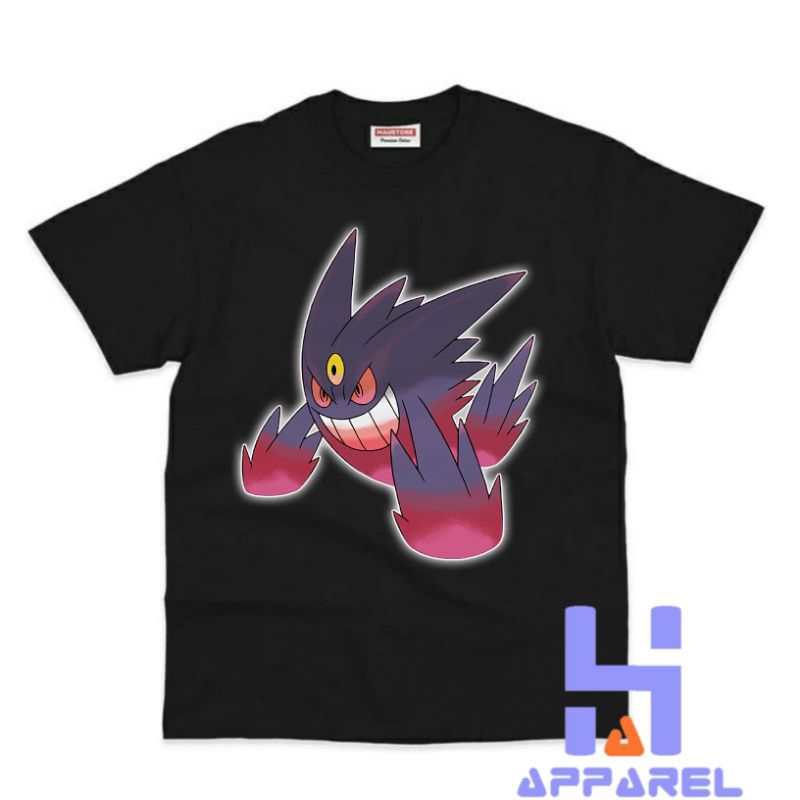 BAJU ANAK KAOS ANAK MEGA GENGAR POKEMON