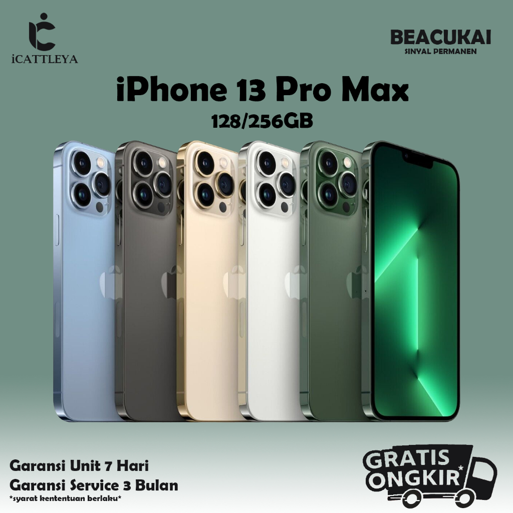 IP 13PRO MAX 128GB & 256GB BRAND NEW GARANSI RESMI 1 TAHUN