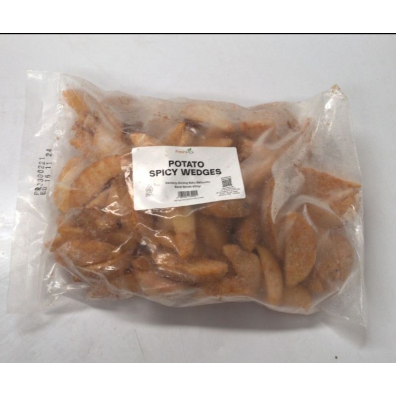 

French Fries Potato Spicy Wedges Skin On 800gr