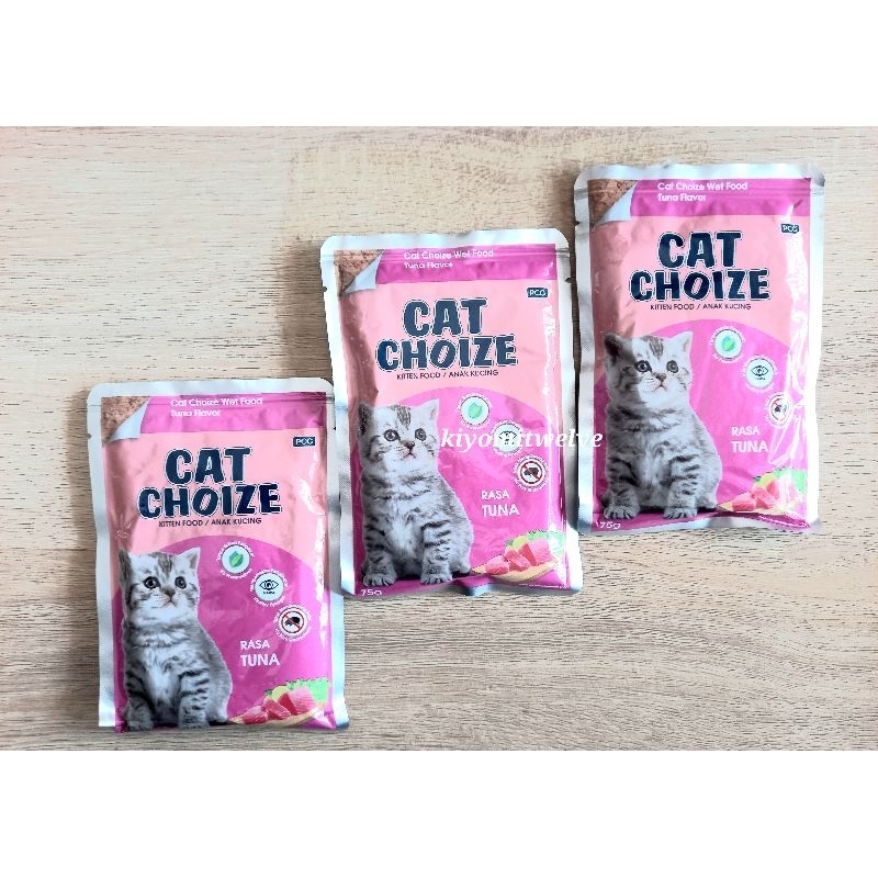 Cat Choize Kitten Tuna Pouch Makanan Kucing Cat Choize Sachet Kitten Tuna 75gr Cat Choize Wetfood Ma