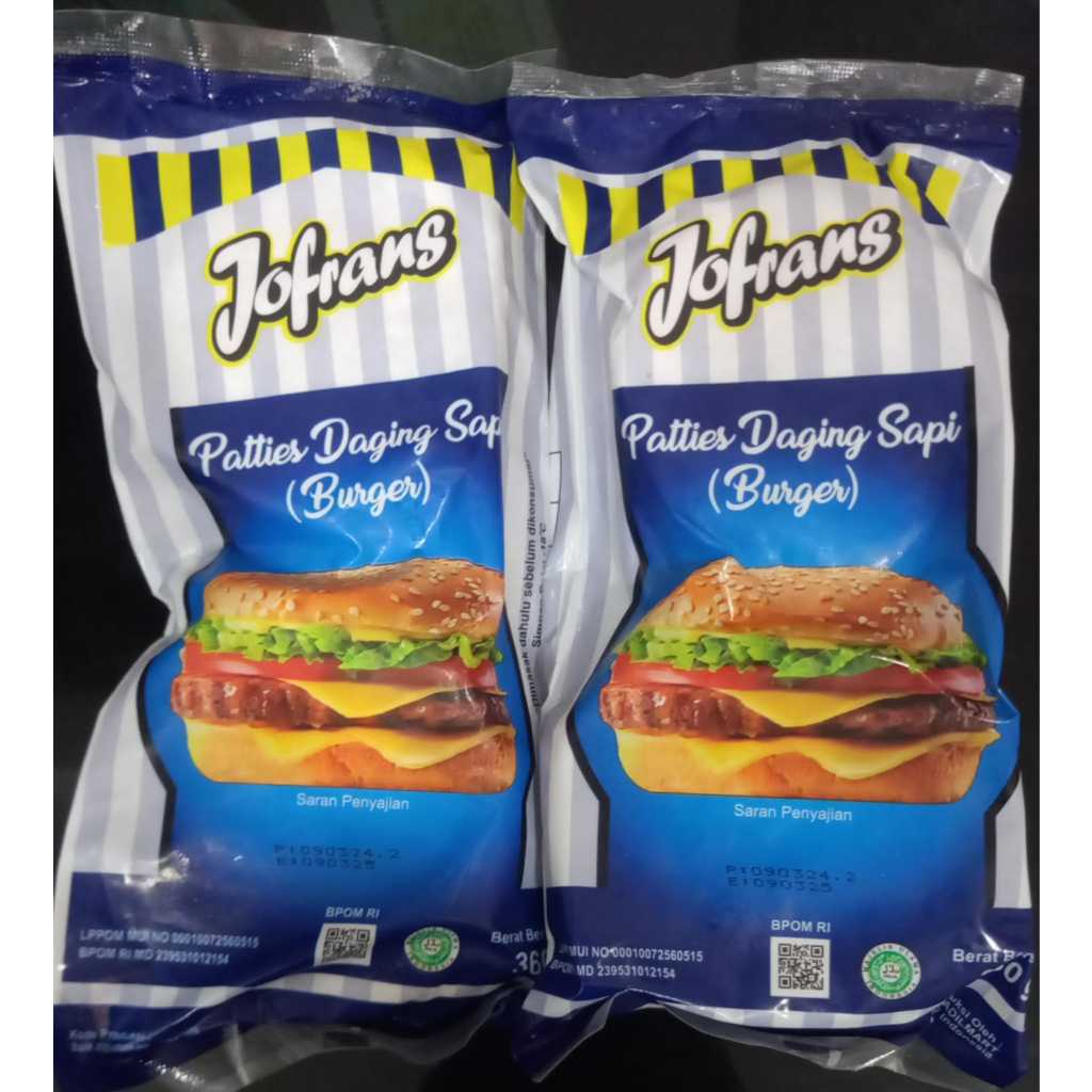 

JOFRANS BEEF PATTIES 360GR ISI 6