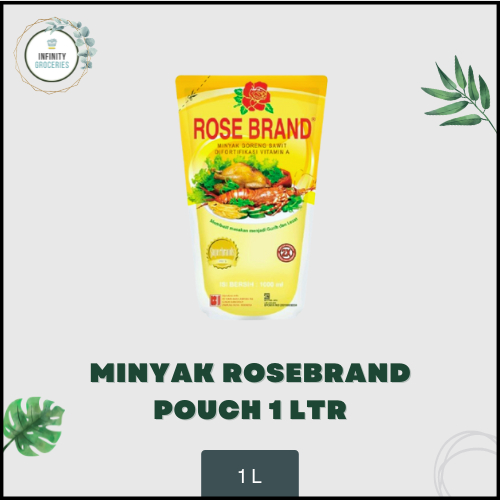 

MINYAK GORENG ROSEBRAND KEMASAN POUCH 1 L MURAH !!