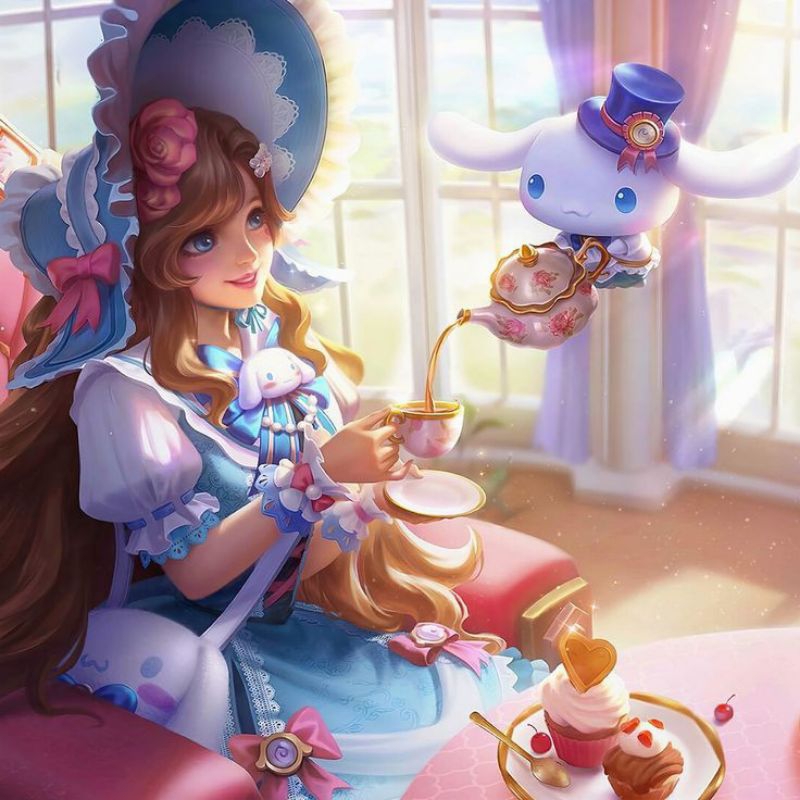Kostum MLBB Floryn sanrio cinnamoroll