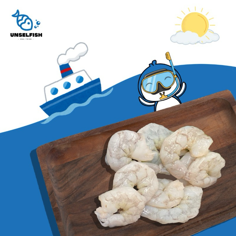 

Premium Vannamei Shrimp PND / Udang Vannamei Kupas - 500 gr