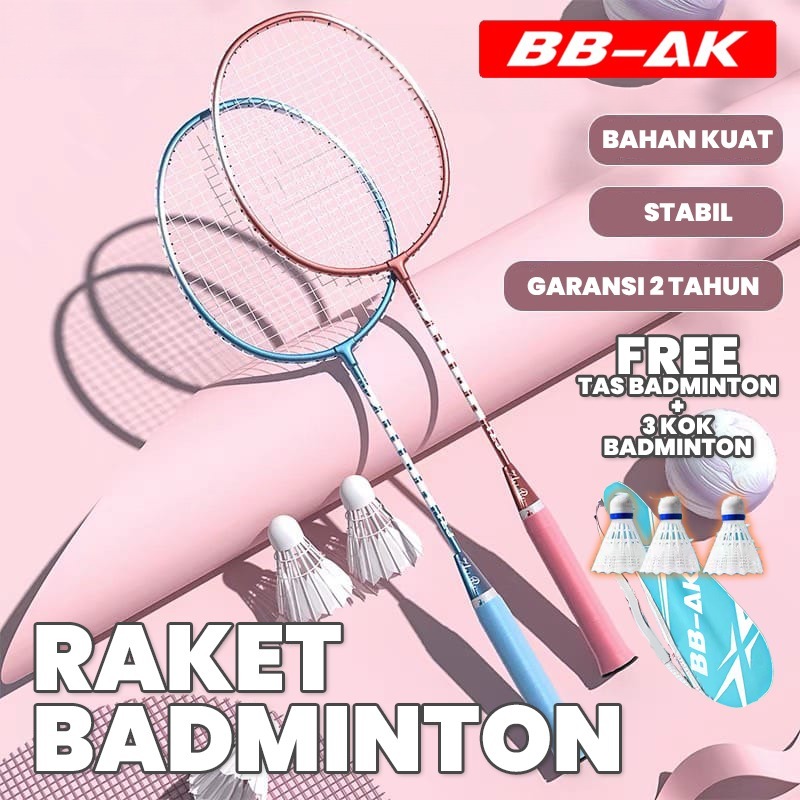 BBAK RAKET BULU TANGKIS ISI 2 FREE BAG/ KOK BULUTANGKIS / SHUTTLECOCK