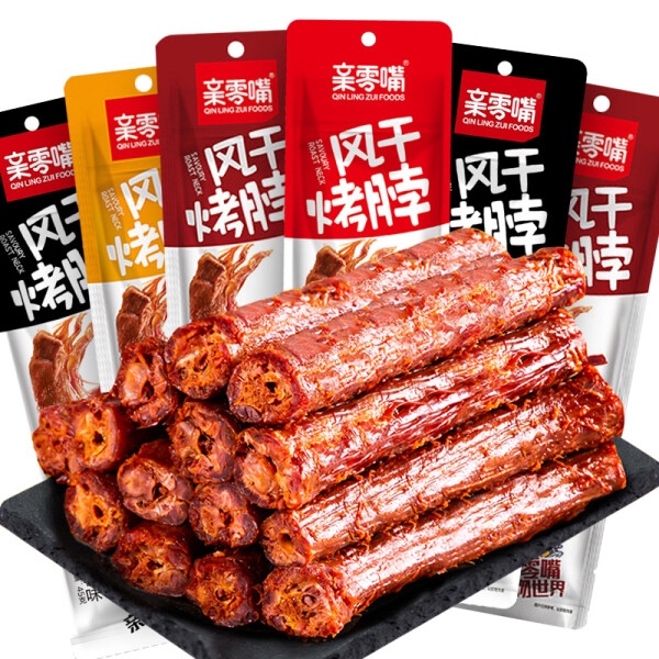 

亲零嘴风干烤脖鸭脖 42g QINLINGZUI duck neck snack cemilan leher bebek siap saji