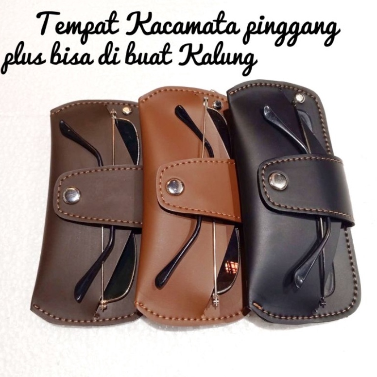 KODE N46D Tempat Kacamata Pinggang Pria Glassess case lakilaki dan wanita Trend Kekinian