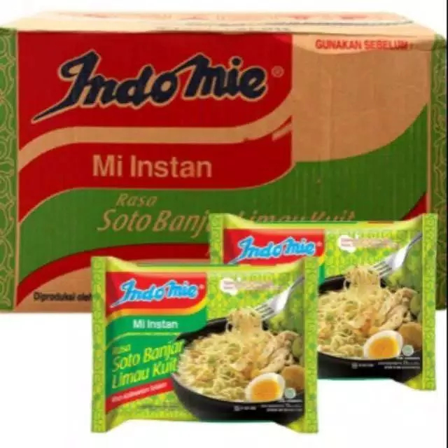 

NOODLES/MIE INSTANT INDOMIE KUAH RASA SOTO BANJAR LIMAU KUIT KEMASAN DUS (ISI 40 PCS)