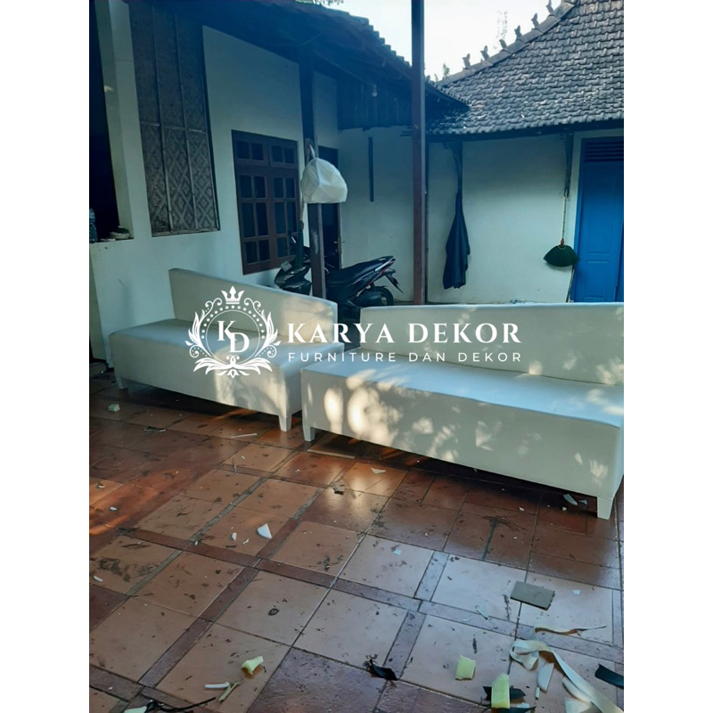 sofa pelaminan custom setengah miring / sofa pelaminan / kursi pelaminan terbaru