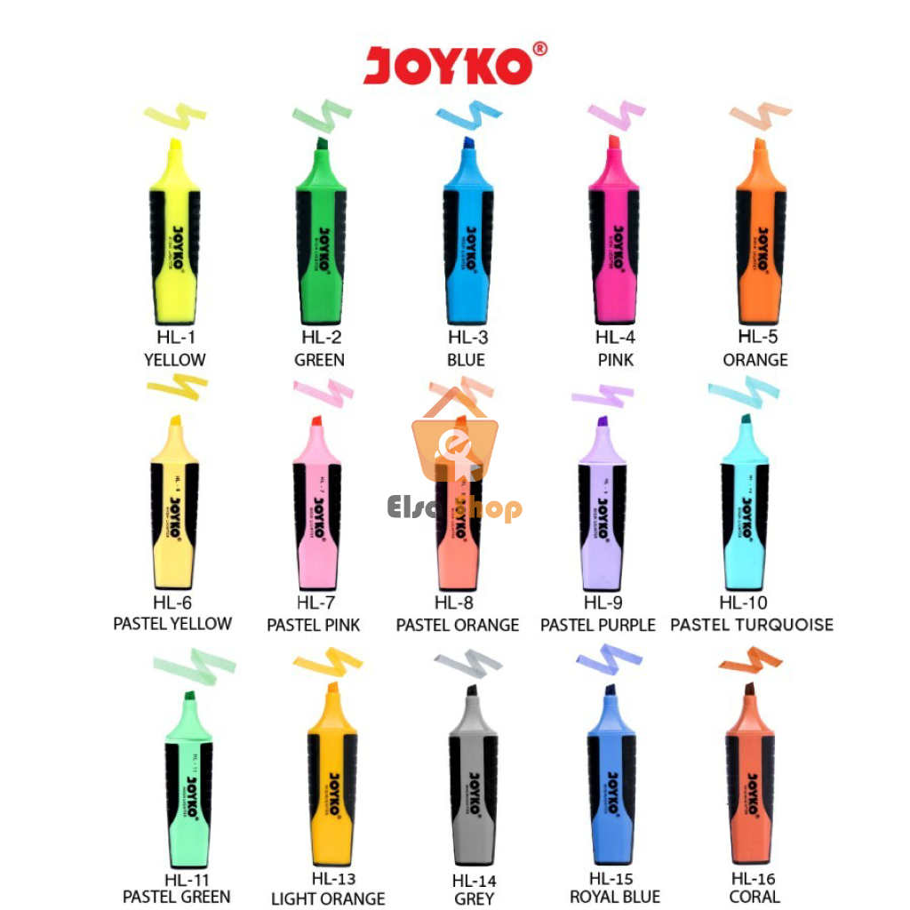 

Joyko Highlighter Penanda Berwarna - Stabilo joyko - stabilo