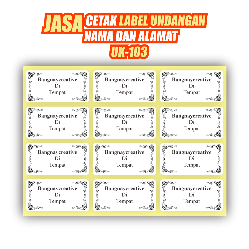 

CETAK LABEL UNDANGAN 103 BERMOTIF NAMA DAN ALAMAT | PROSES KILAT TANPA PRE-ORDER LU-005