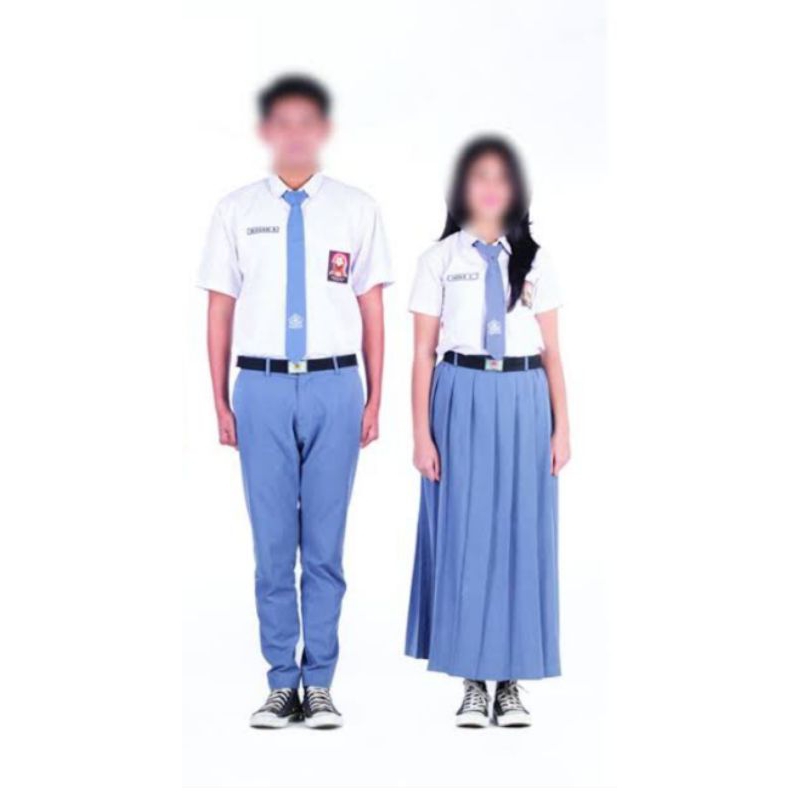 

seragam smp cewek cowok 1set