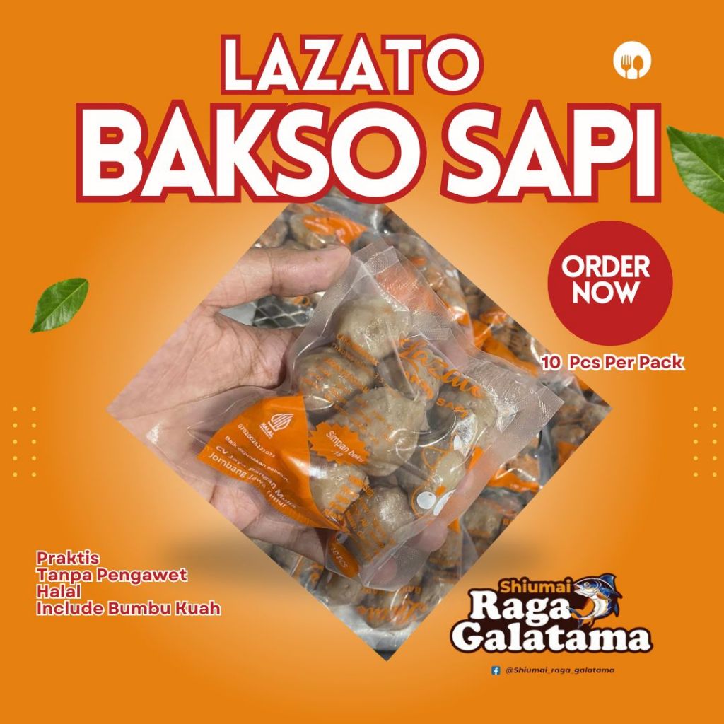 

Pentol Bakso Lazato Daging Sapi Asli