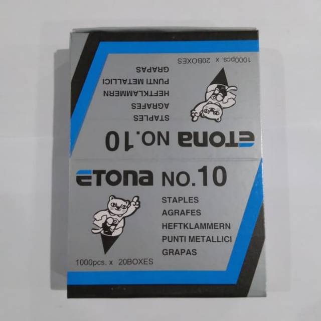 

Isi staples Etona No. 10/ isi hekter kecil no. 10