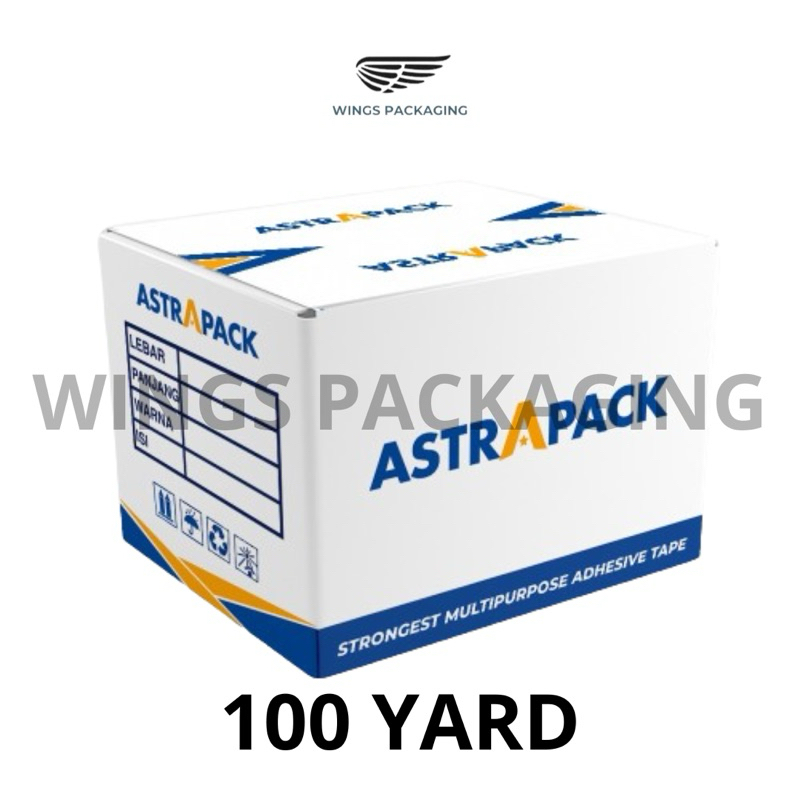 

(1 Karton) Lakban Bening / Coklat 100 Yard x 45 Mm x 45Mic ( ASTRAPACK )