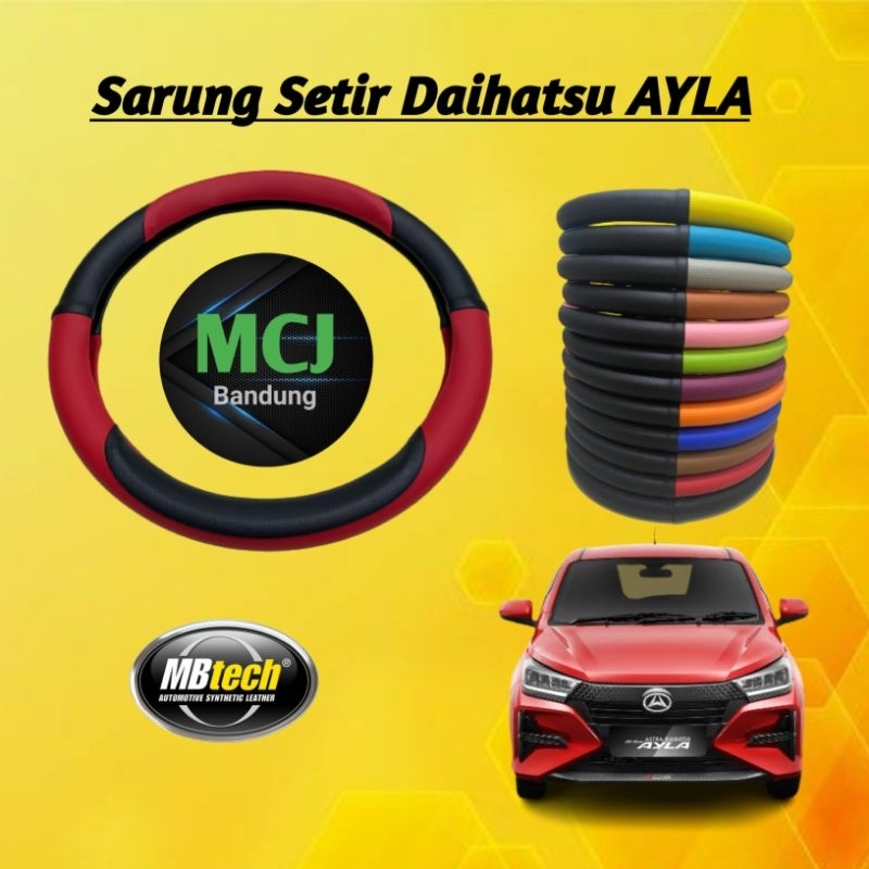 Cover Stir Mobil Daihatsu Ayla MBtech Original Sarung Stir Ayla