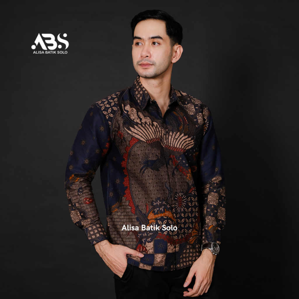 WIRYAWAN Baju Batik Pria Full Furing Lengan Panjang Original alisa batik solo