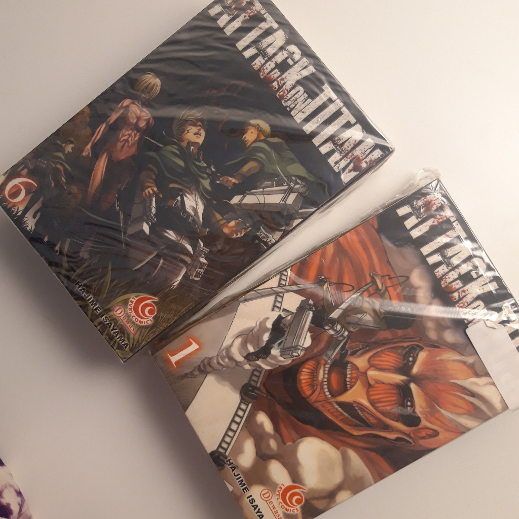 PRELOVED ATTACK ON TITAN LEVEL COMIC SET | preloved komik Attack on Titan by Hajime Isamaya unsealed