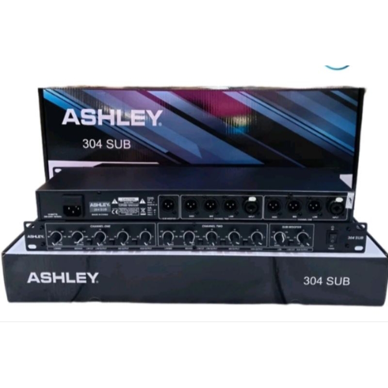 PROMO CROSSOVER ASHLEY 304 SUB + SUBWOOFER OUTPUT 324 XL ORIGINAL 3 WAY STEREO CROSSOVER
