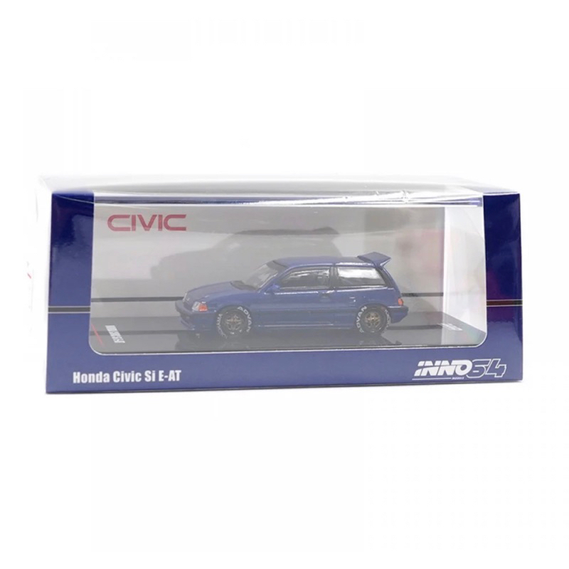 Inno64 Honda Civic Si E-AT Dark Blue Biru Diecast 1:64