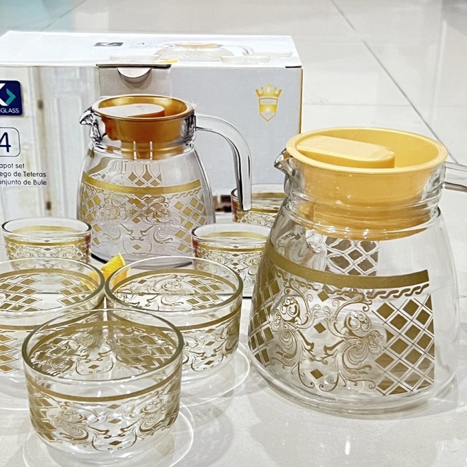 FG2 Pitcher 4 in 1 Kairo Kimglass Pitcher Teko Set Kado Emas