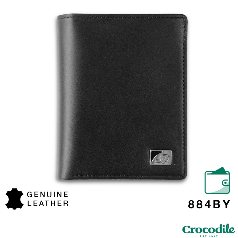 KODE M46X Crocodile 884BY Dompet Pria Men Wallet Leather Kulit Original  Hitam