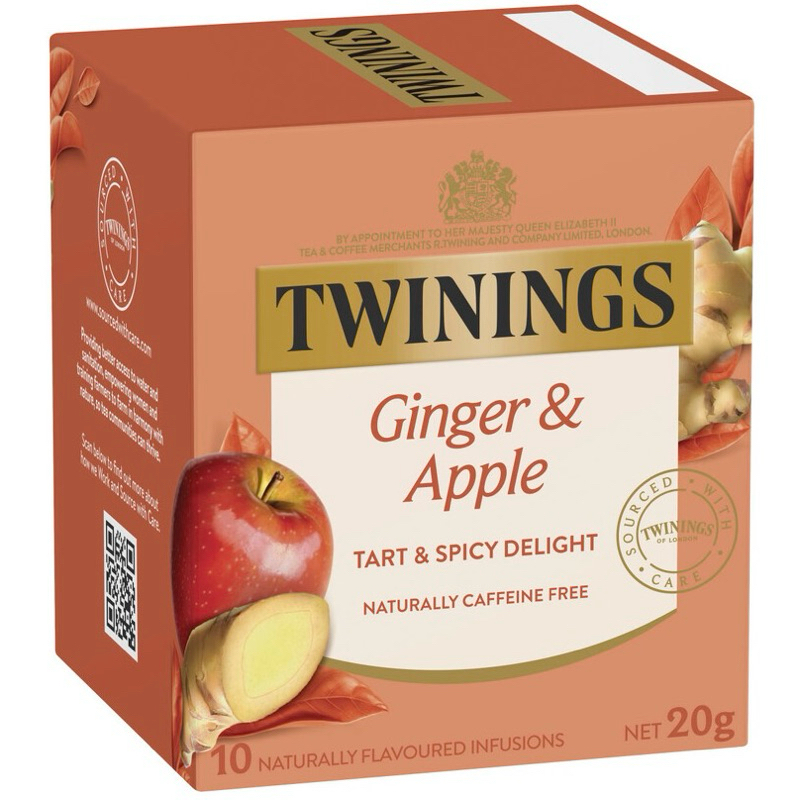 

Twinings Ginger & Apple Infusions Tea Bags 10 Pack - Australia