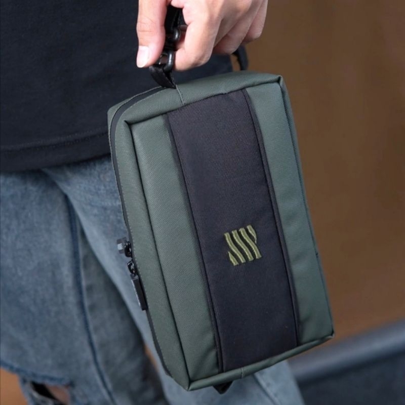 Evho - Flint ARMY I Handbag Clutch Bag Pria I Slingbag Waterproof