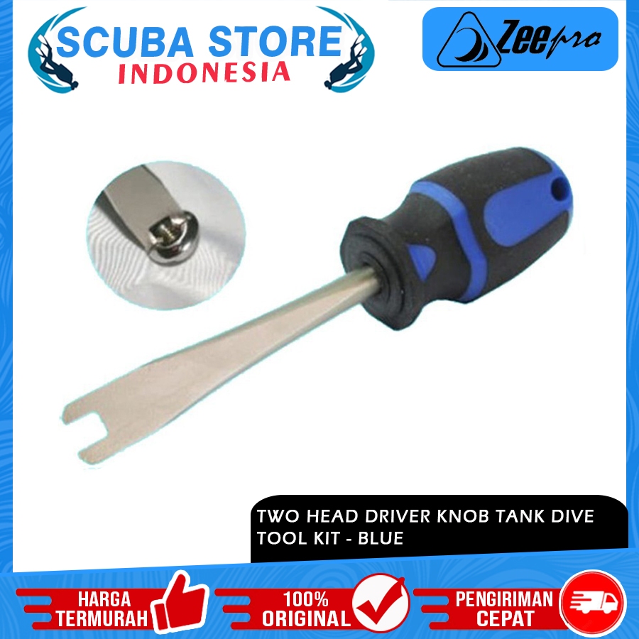Tool Kit Two Head Driver Knob Tank Obeng Tabung Selam Alat Perbaikan Scuba Diving Dive Gear Service 