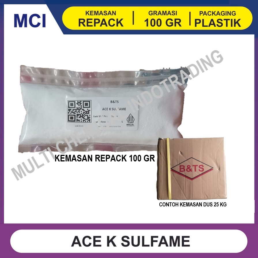 

ACE K SULFAME / ACESULFAME/ PEMANIS 200x GULA FOOD GRADE. 100 gr