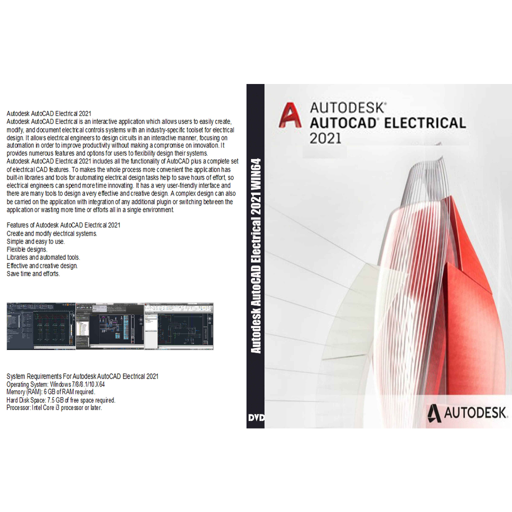 DVD -AutoCAD Electrical 2021 X64