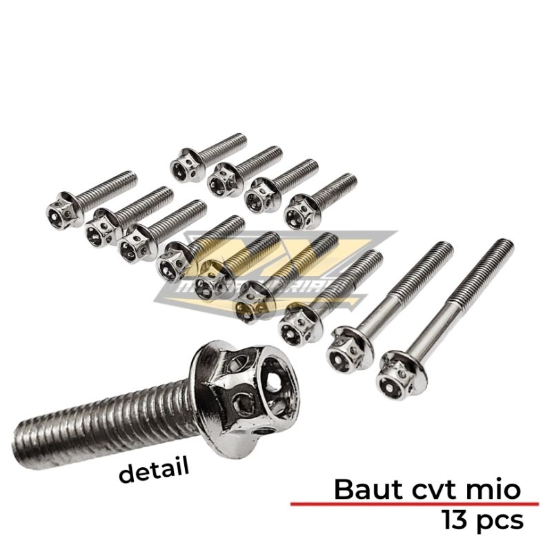BAUT CVT MIO CHROME BAUT PROBOLT CVT MIO 13 PCS