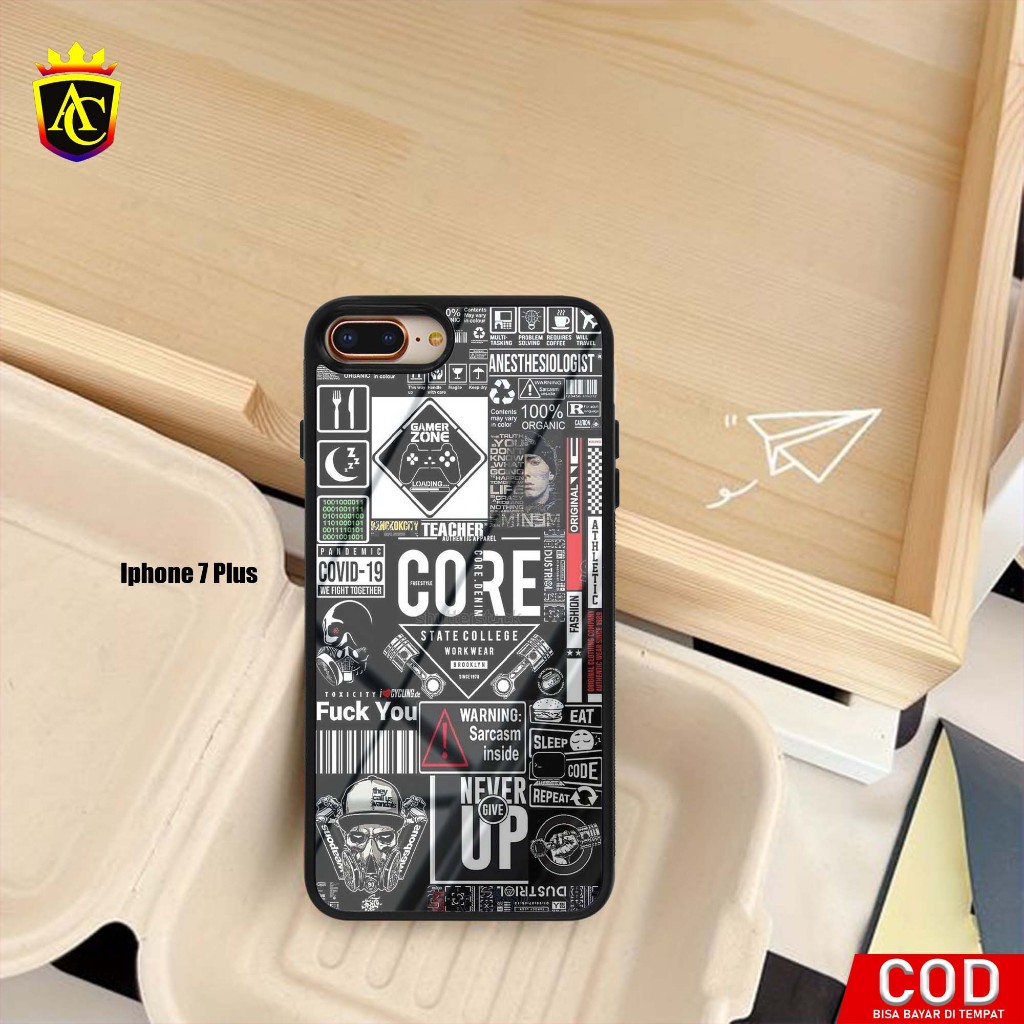 Case Iphone 7 Plus [ Stiker ] Aneka casing, case, kondom hp, custom case,  case aesthetic case murah