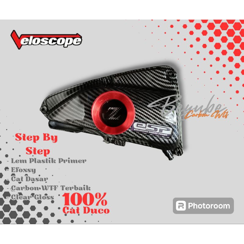 cover filter carbon WTF veloscope "Z" Honda genio //beat deluxe//beat CBS//Beat esp//beat street//Sc