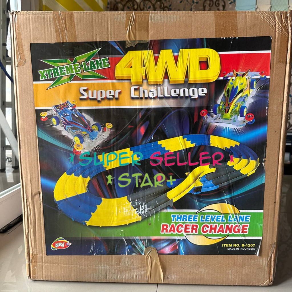 TRACK TAMIYA 2 Jalur Super Two Level Lane Racer Change / Mainan Anak / TRACK TAMIYA 3 JALUR 4WD Supe