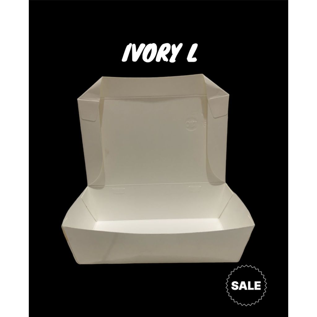 PAPER BOX LUNCH BOX IVORY