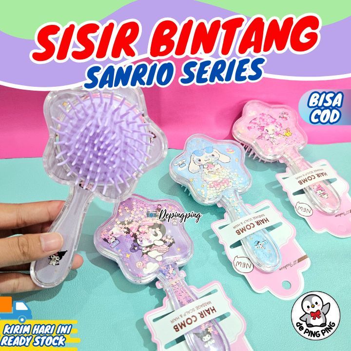 Sisir Comb Sanrio Bentuk Bintang/Sisir Sanrio Bintang/ Sisir Lucu