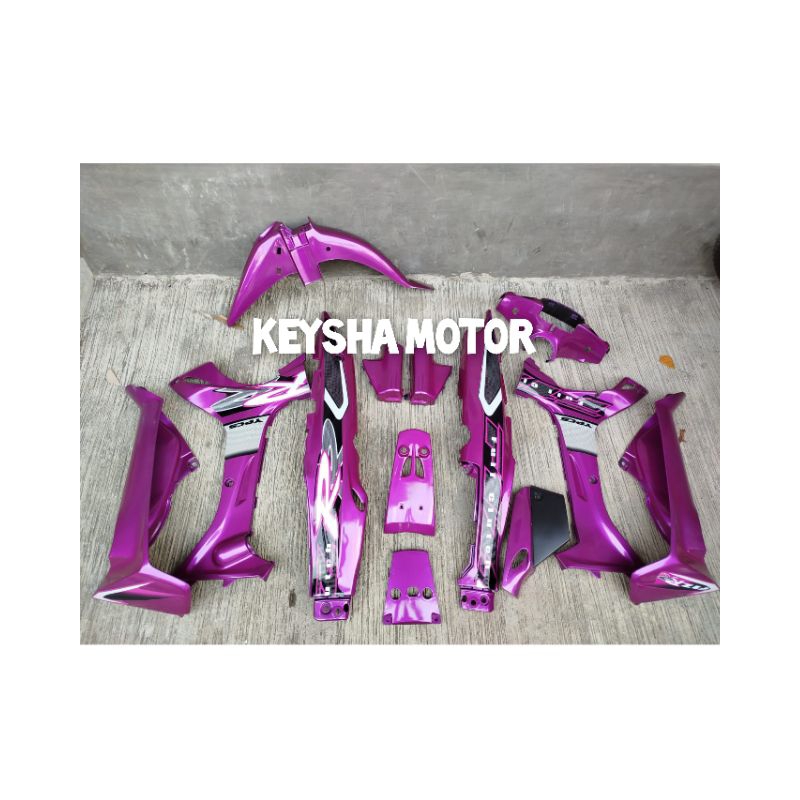 COVER BODY HALUS YAMAHA FIZ R FIZ R 2002 UNGU CUSTOM