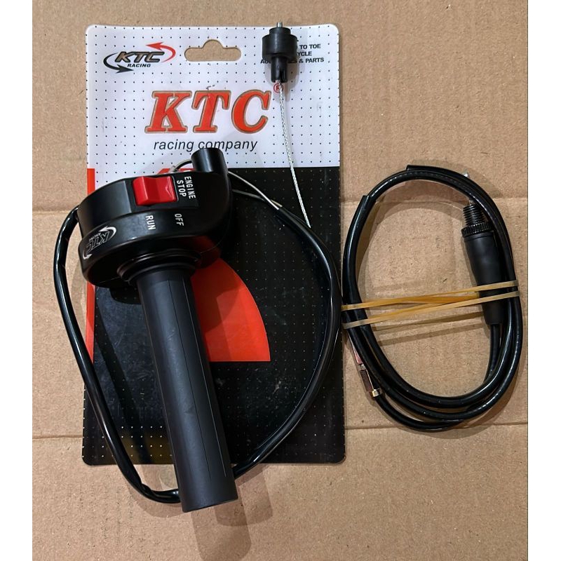 GAS SPONTAN KTC RACING ORIGINAL 100% SWITCH ON OFF 1 KABEL SATU 1 KABEL UNIVERSAL MATIC METIK SPORT 