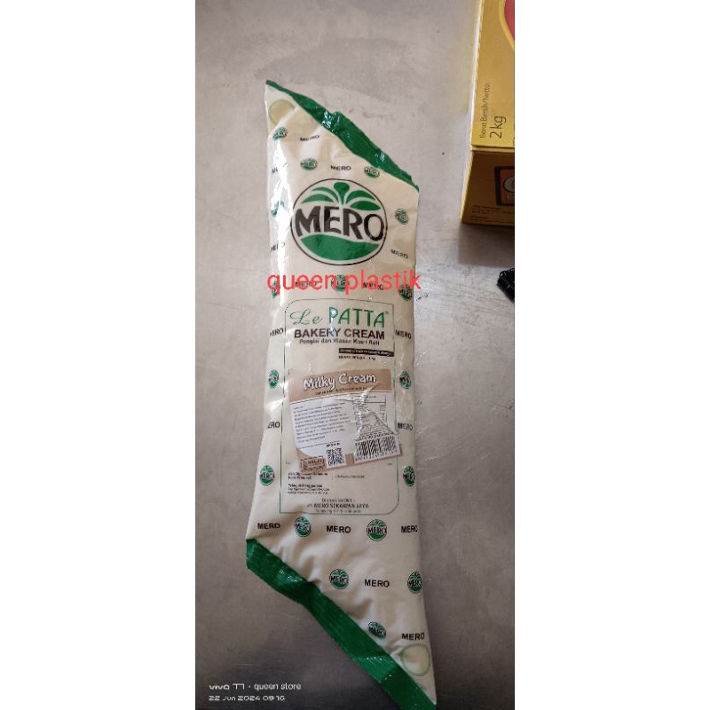

Lepatta merk Bakery cream milky selai milky cream 1kg