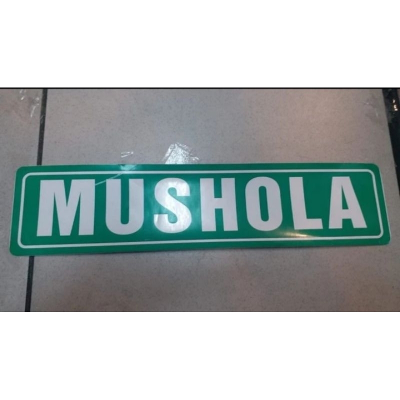 

SIGN STICKER MUSHOLA HIJAU UKURAN 30CM X 7CM BEST QUALITY