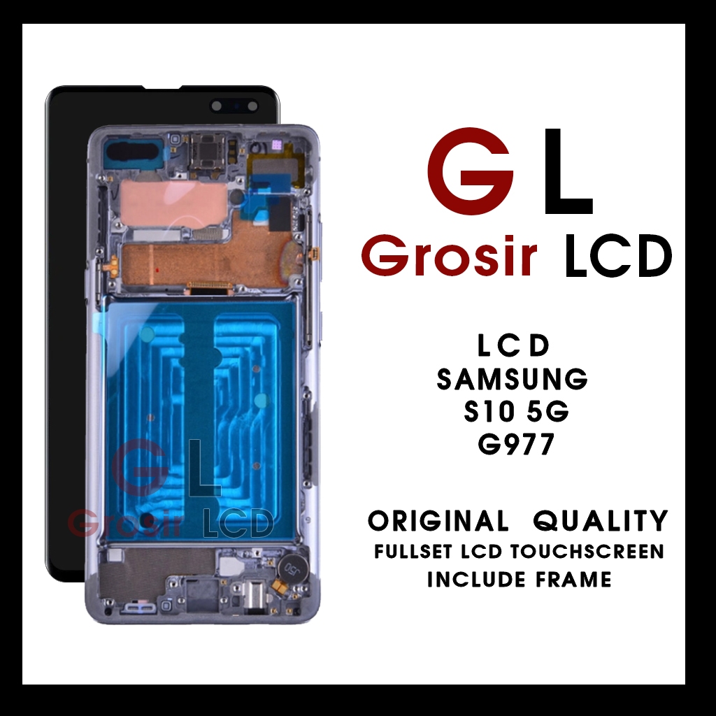 Grosir LCD Samsung S10 5G G977 Include Frame - Original Garansi