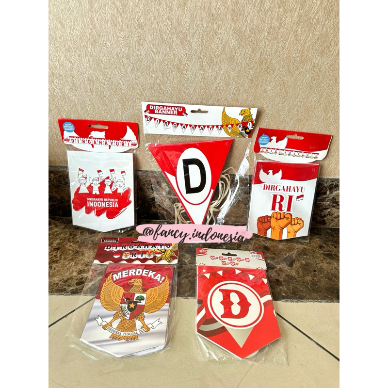 Banner Dirgahayu RI / Banner Bunting Agustusan / Banner Flag 17 Agustusan Medan Murah