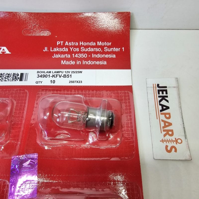Bohlam Bola Lampu Depan 12v 25w Motor Honda Grand Supra Beat Vario Blade Revo Legenda Karisma